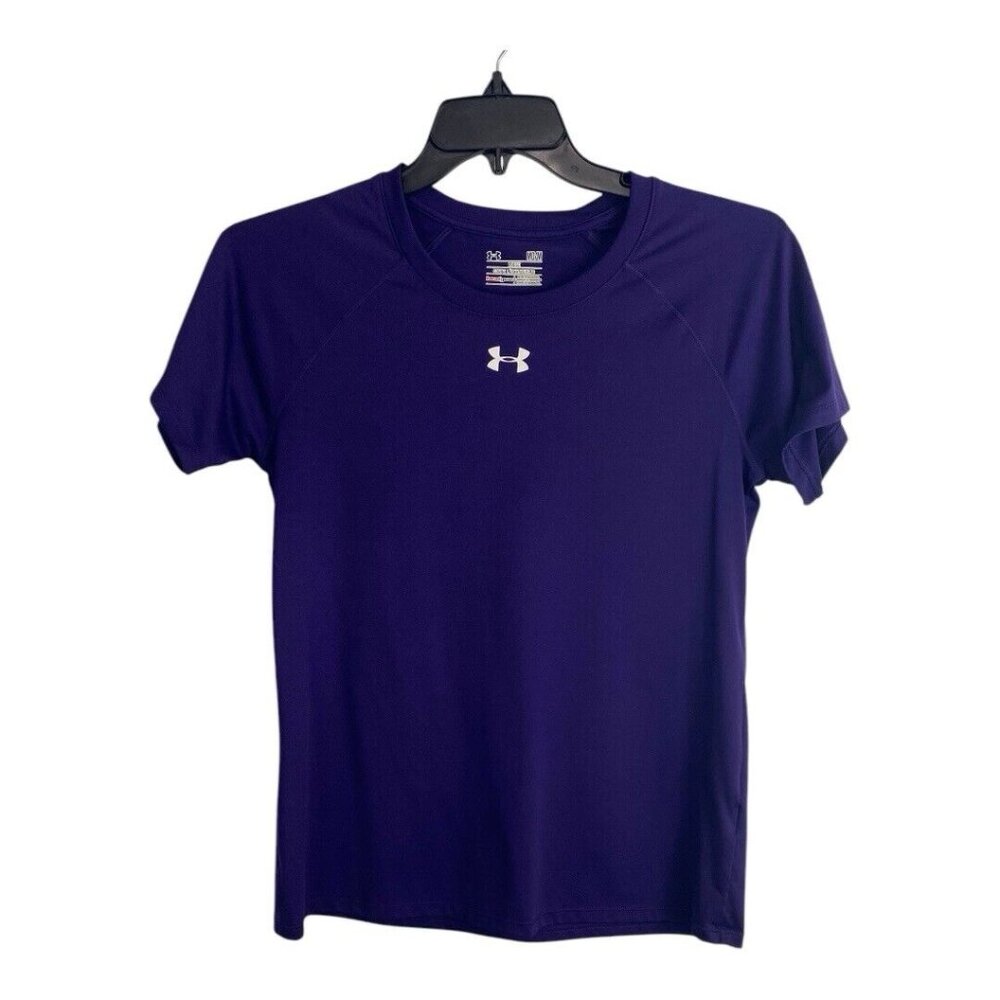 Under Armour Womens Athletic Shirt Adult Size Medium Loose Fit Heat gear